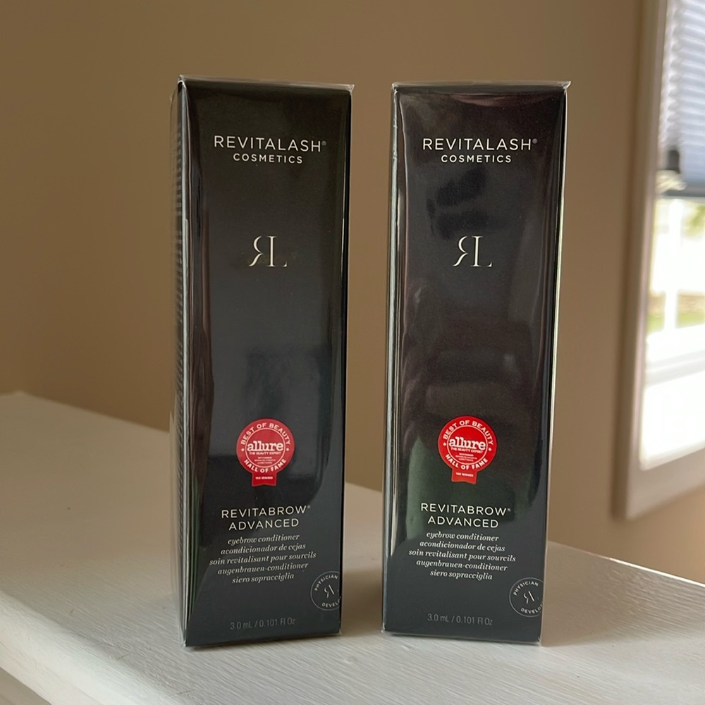 2 NEW UNOPENED Revitalash Cosmetics Revitabrow Advanced Full Size 3.0 ml BOGO